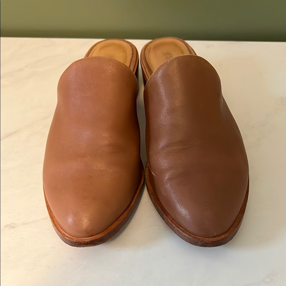 Saludos Brown Leather Loafers